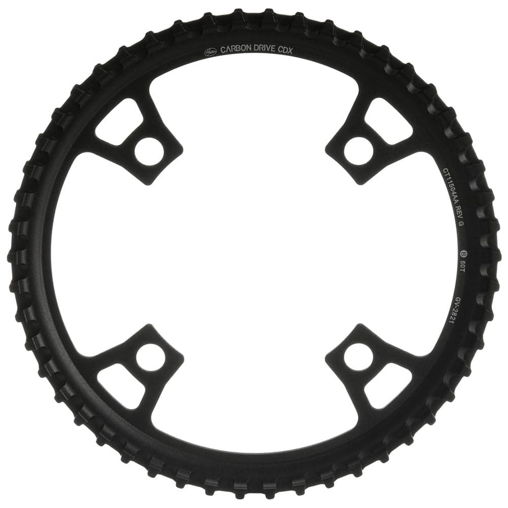 Gates Carbon Drive CDX Front Sprocket - 4-Bolt 104BCD Black 50T