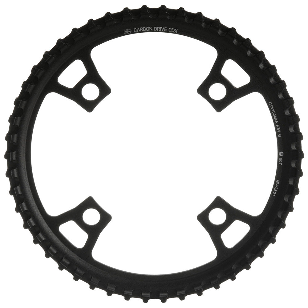 Gates Carbon Drive CDX Front Sprocket - 4-Bolt 104BCD Black