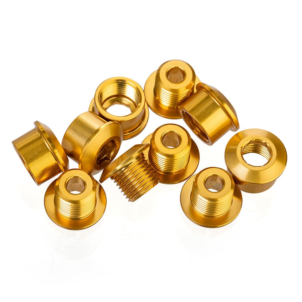 ID Alloy Chainring Bolts Gold 6.5mm