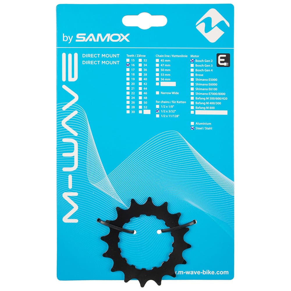 Samox Bosch Motor Sprocket Black 16T