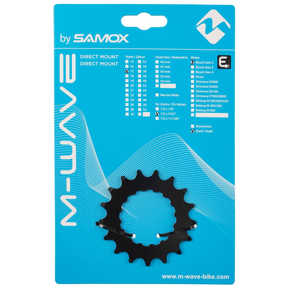 Samox Bosch Motor Sprocket Black 17T