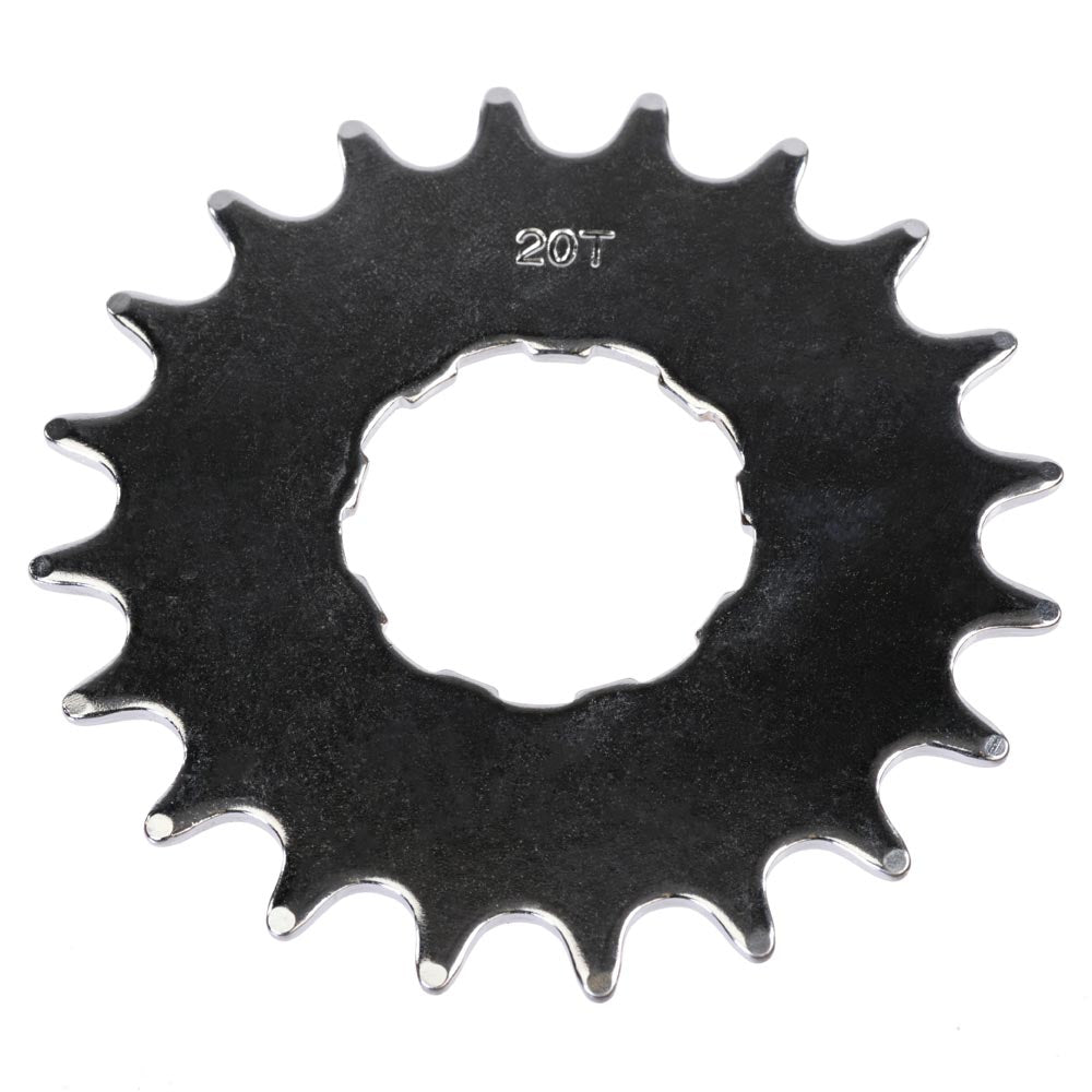 Gusset Components Cassette Sprockets - Single Speed Chrome 20T
