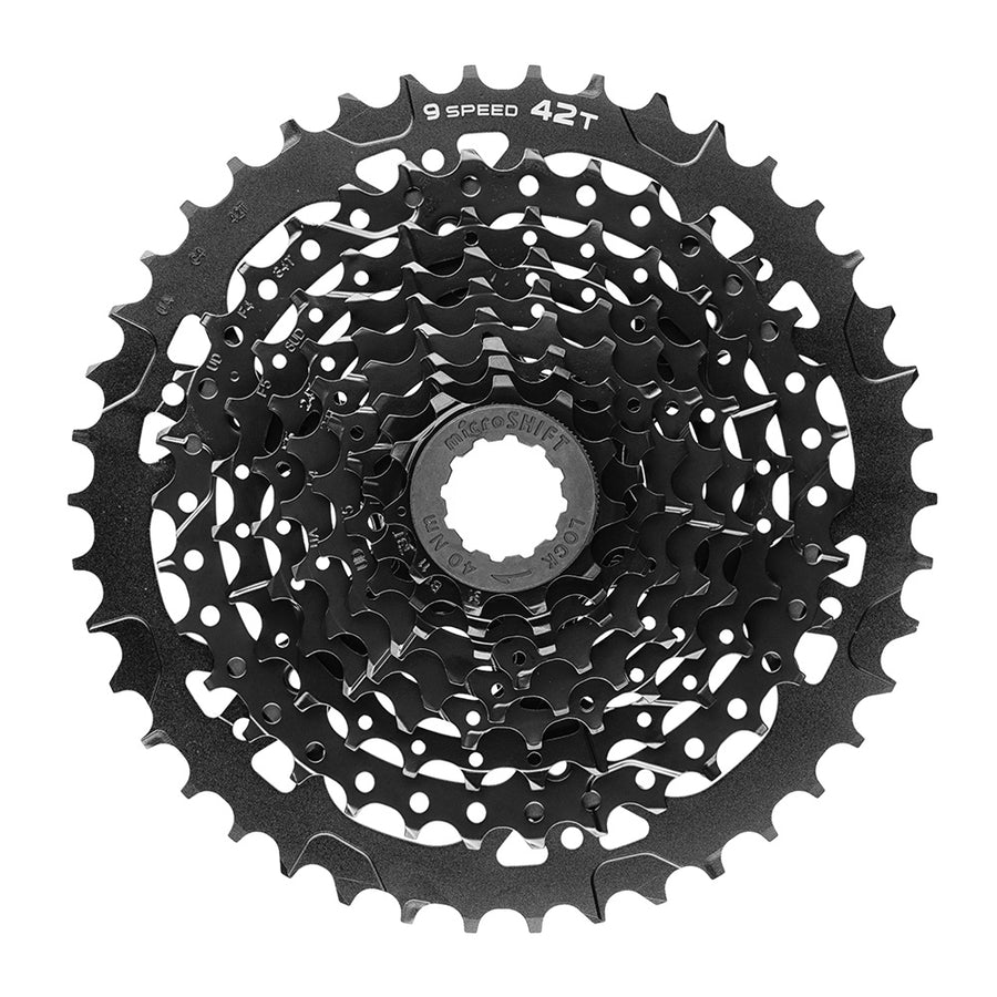 MicroSHIFT ADVENT H-Series 9 Speed Cassette - Alloy Sprocket Black 11-42T