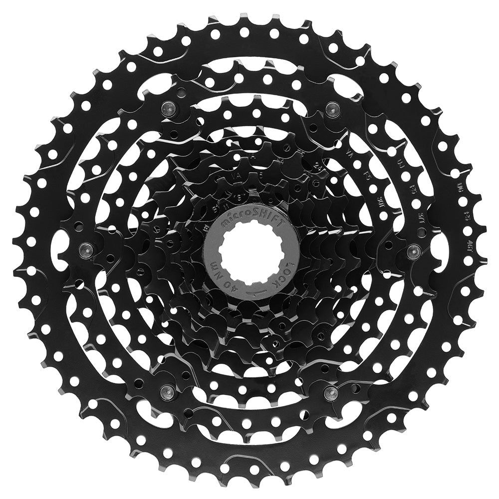 MicroSHIFT ADVENT H-Series 9 Speed Cassettes Black 11-46T