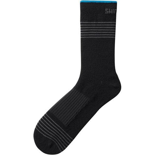 Shimano Clothing Unisex Tall Wool Socks; Black; Size M (40-42)