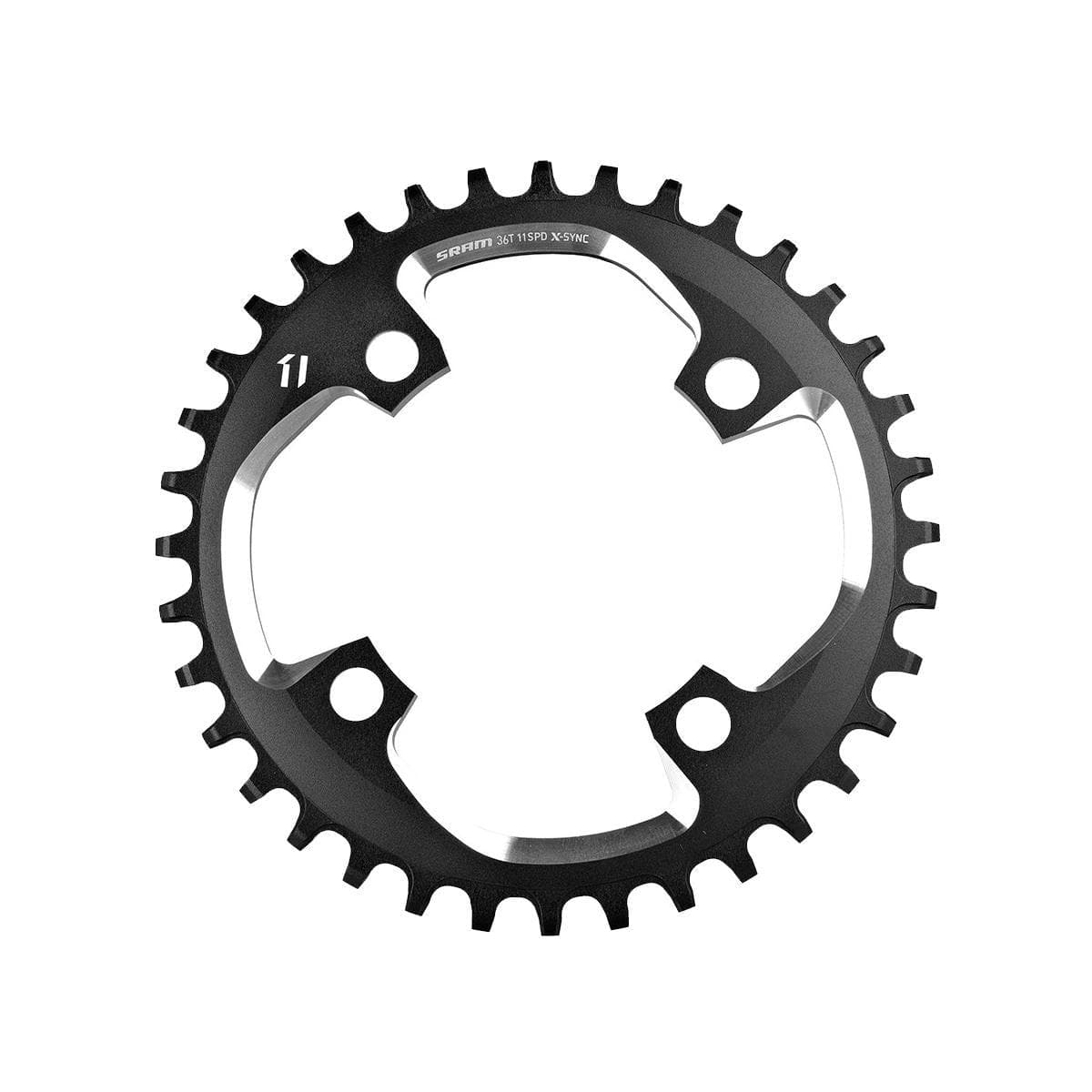 Sram Chain Ring X-Sync 11 Speed Apex1 Asymmetric 110Bcd Alumblack Bb30 Or Gxp: 11Spd