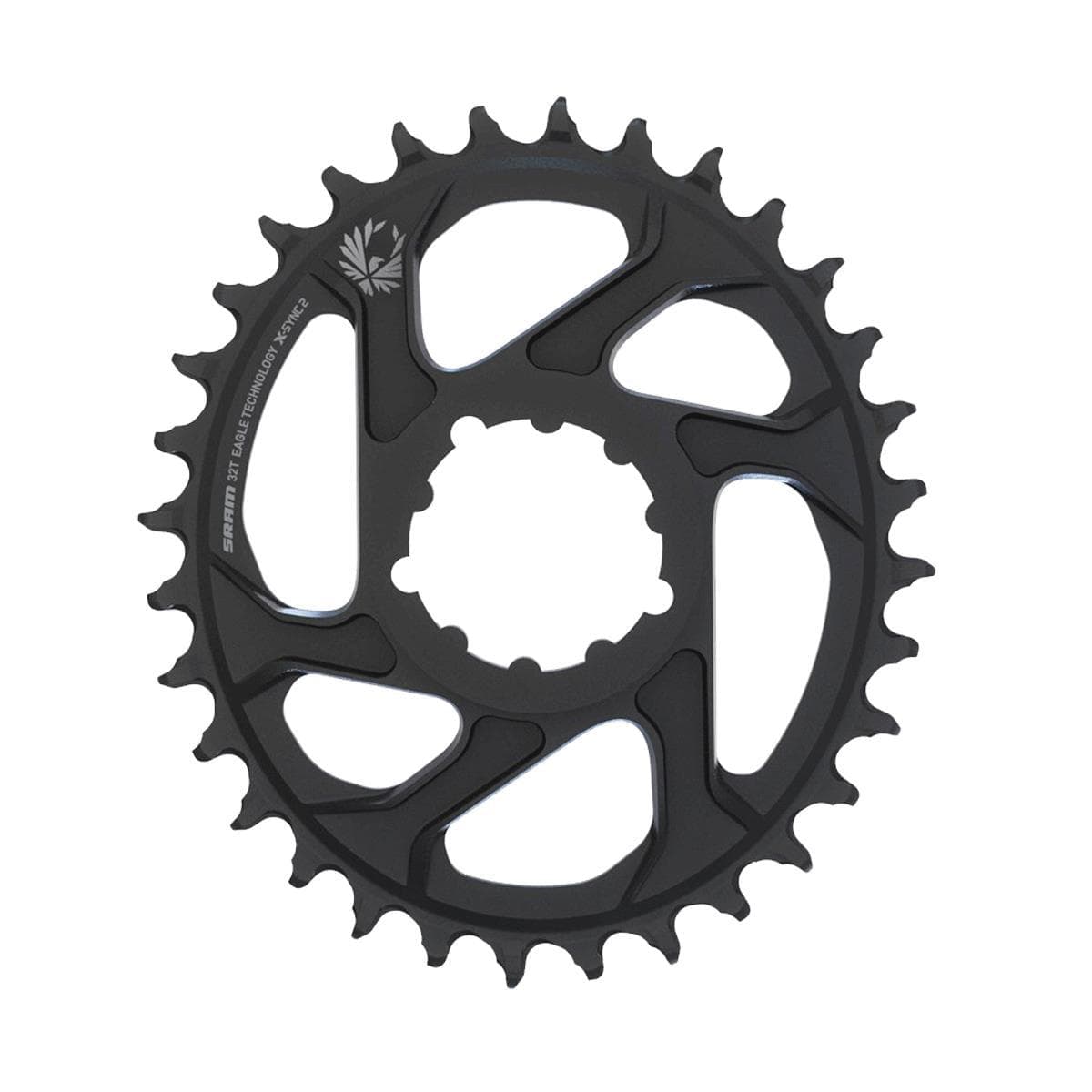 Sram Chain Ring X-Sync 2 Oval Direct Mount 3Mm Offset Boost Alum Eagle Black: Black