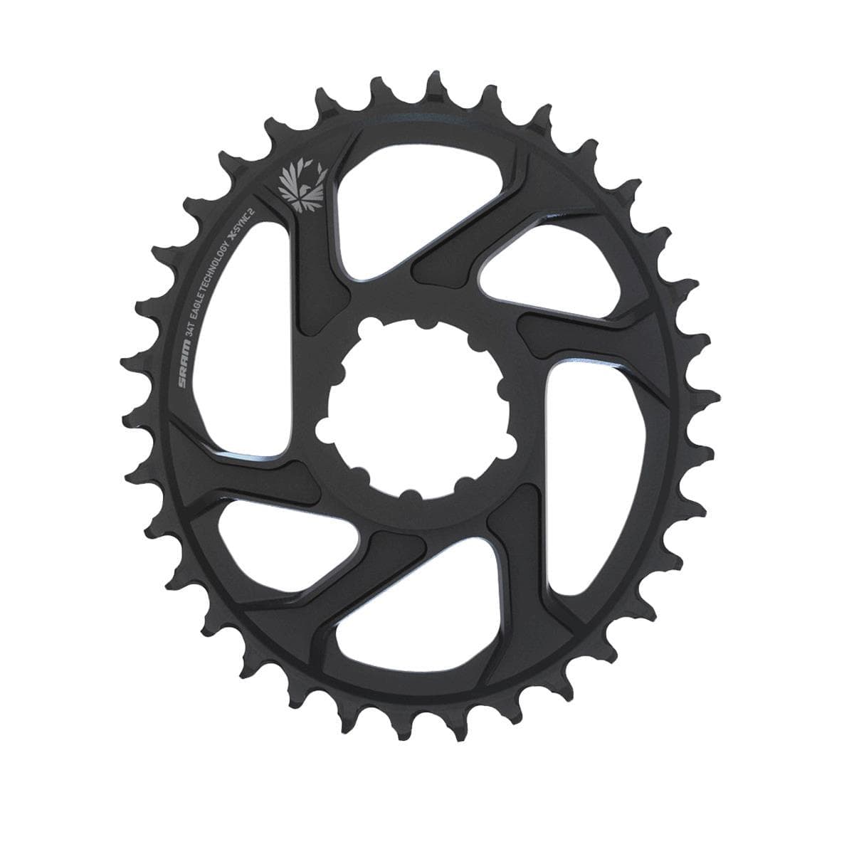Sram Chain Ring X-Sync 2 Oval 34T Direct Mount 3Mm Offset Boost Alum Eagle Black: Black 34T