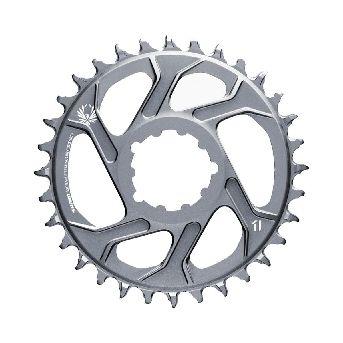 Sram Chain Ring X-Sync 2 Direct Mount 3Mm Offset Boost Eagle: Polar Grey 34T
