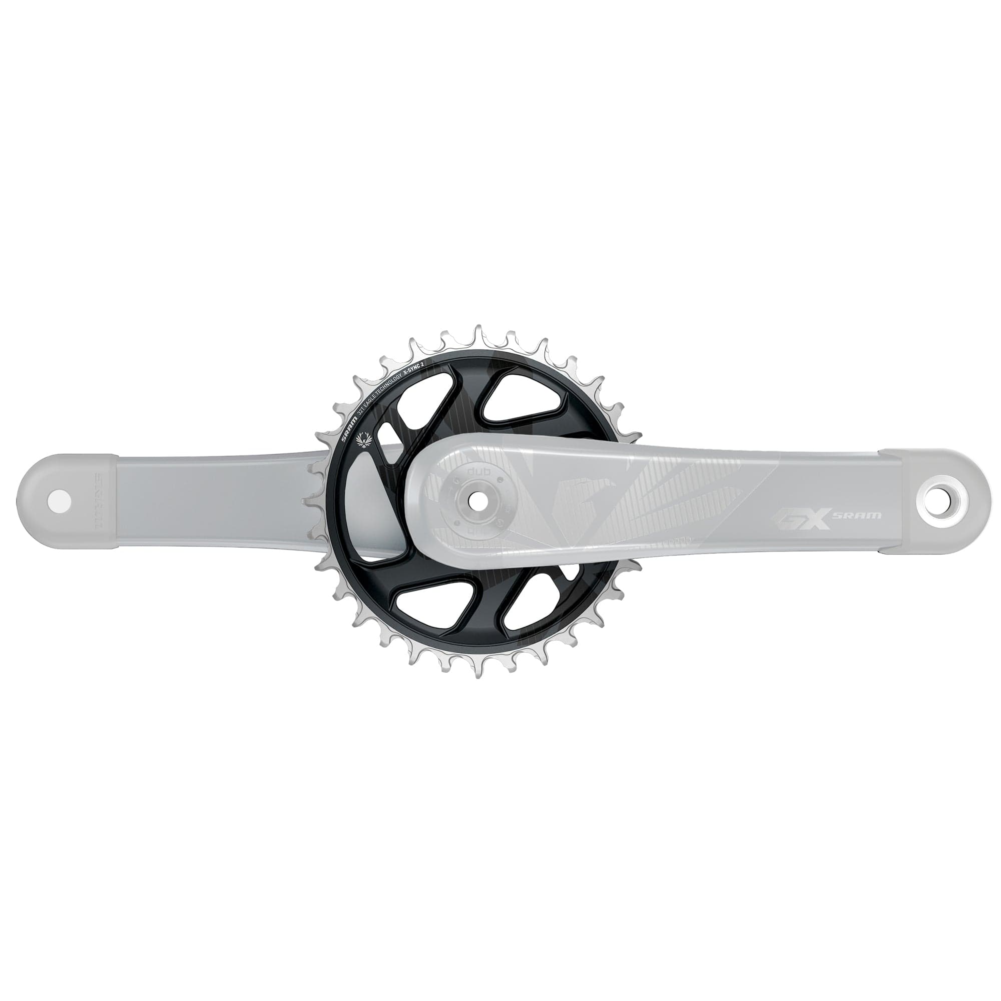 Sram Chain Ring X-Sync 2 Direct Mount 6Mm Offset Eagle Cold Forged (Finish Of Gx Eagle C1 Matches Crank Arms): Lunar Grey