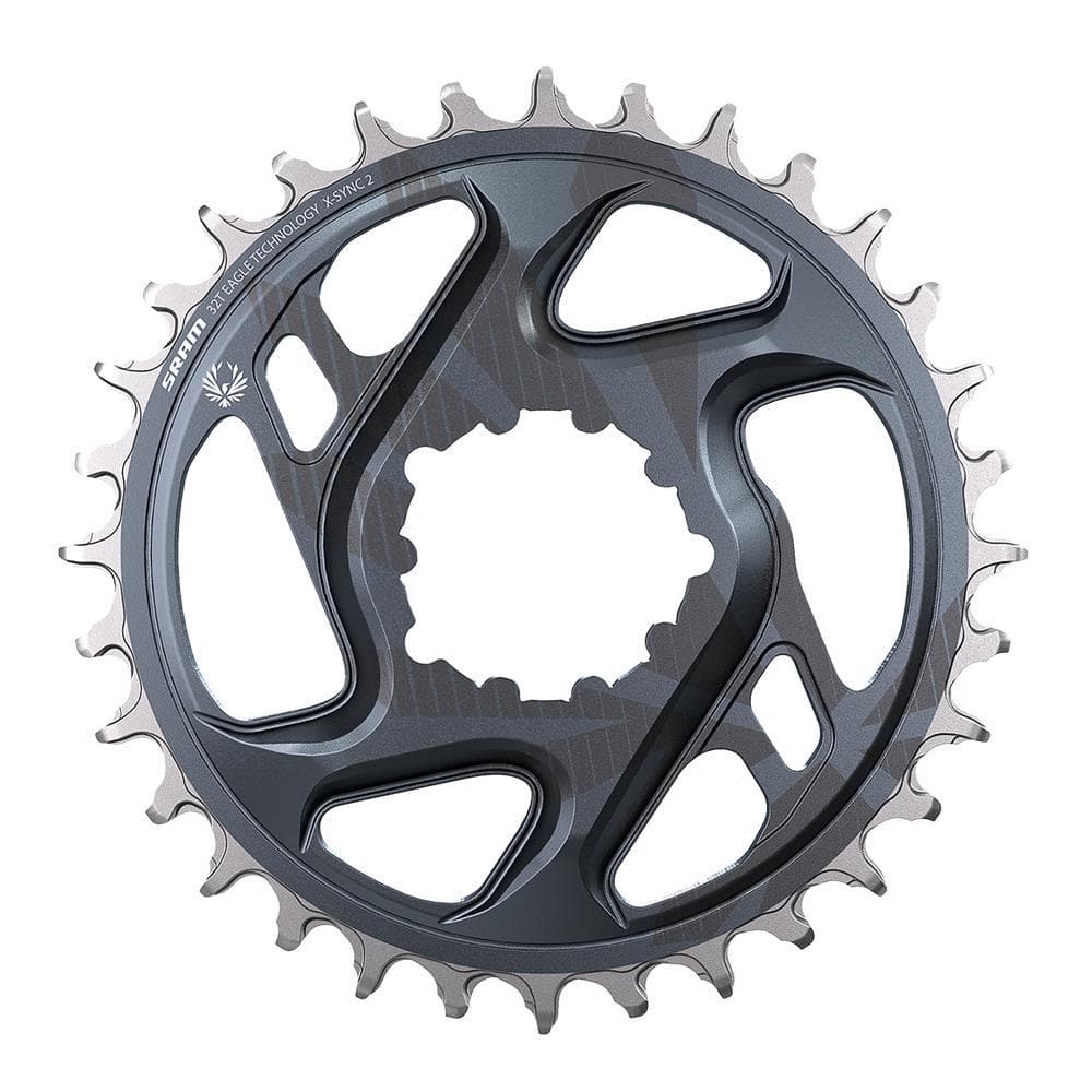 Sram Chain Ring X-Sync 2 Direct Mount 3Mm Offset Boost Eagle Cold Forged (Finish Of Gx Eagle C1 Matches Crank Arms): Lunar Grey