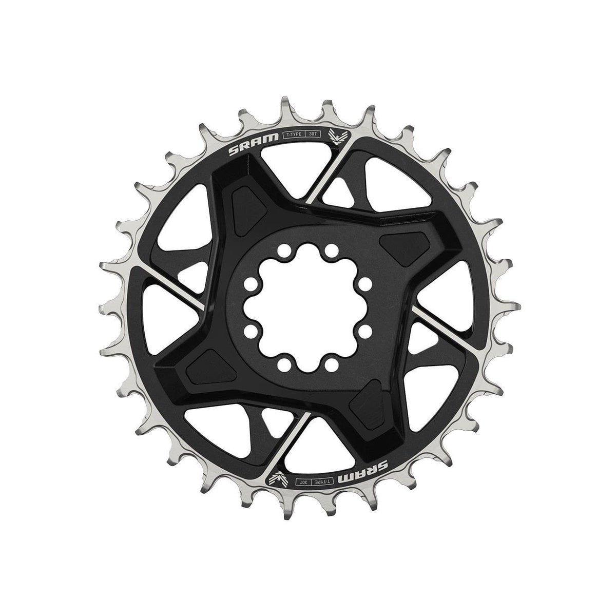 Sram Chain Ring T-Type Direct Mount 3Mm Offset Eagle (Including 8 Bolts) X0 D1 2023: Black