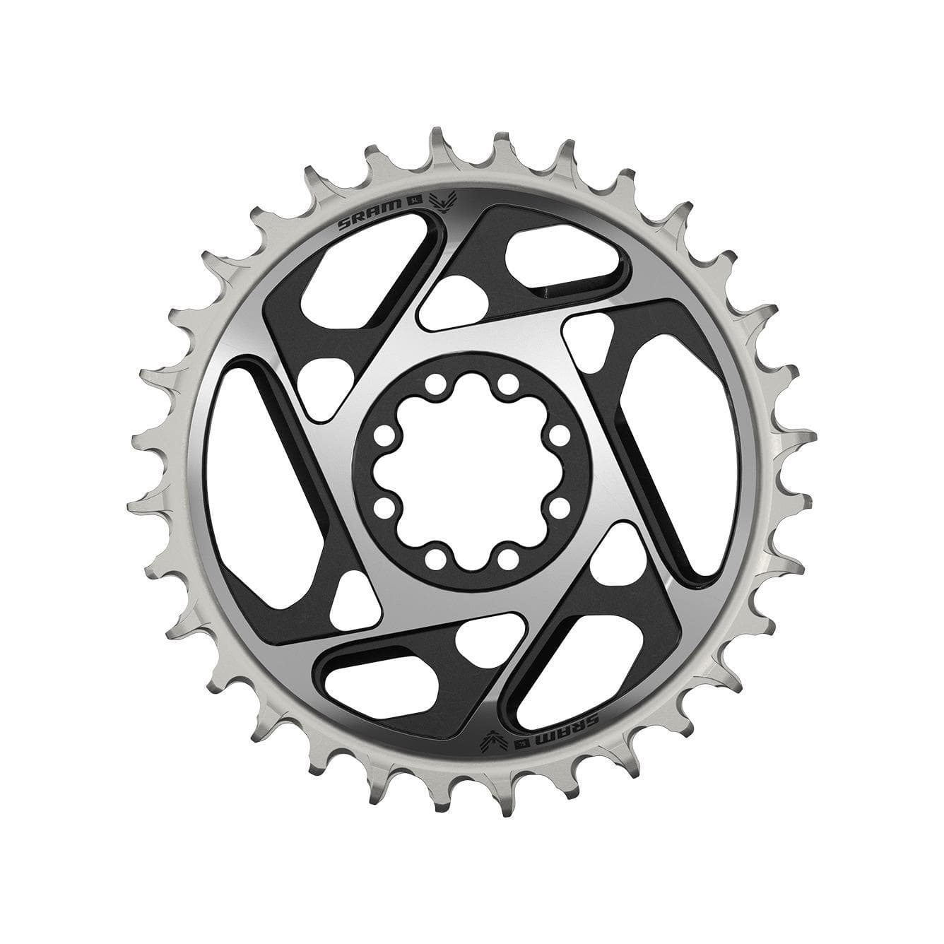 Sram Chain Ring T-Type Direct Mount 3Mm Offset Eagle (Including 8 Bolts) Xxsl D1 2023: Black 34T