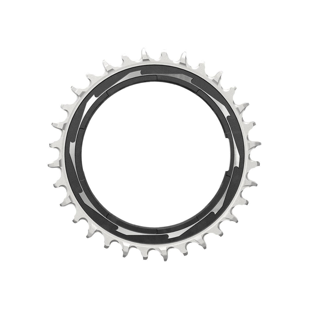 Sram Chain Ring T-Type Powermeter Threaded 0Mm Offset Eagle (Including Pin Thread Backup And Screw) Xxsl D1 2023: Black/Silver