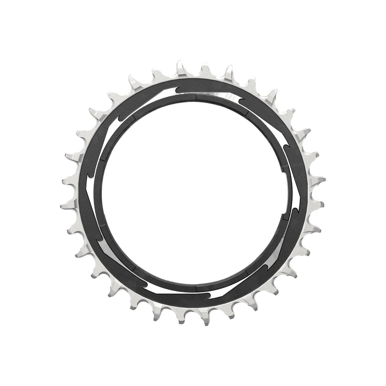 Sram Chain Ring T-Type  Powermeter Threaded 3Mm Offset Eagle (Including Pin Thread Backup And Screw) Xxsl D1 2023: Black/Silver