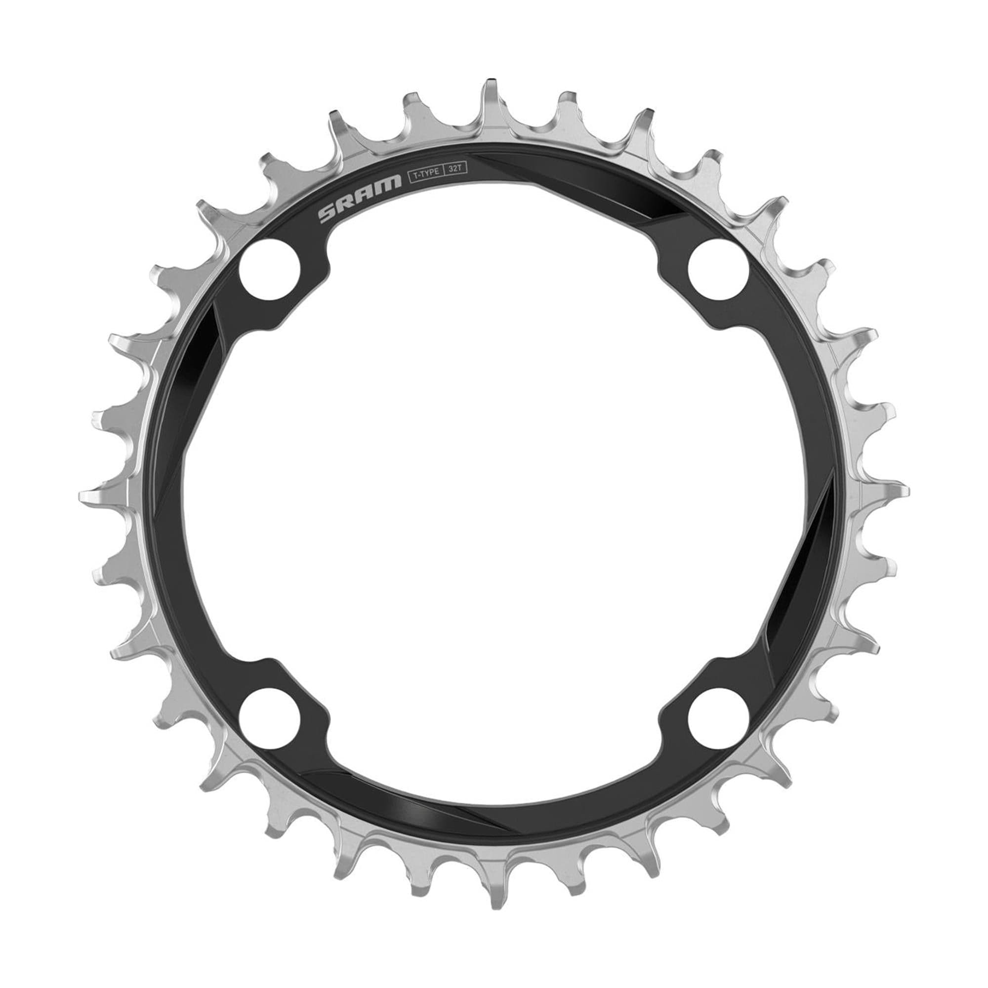 OCHAIN Chain ring XX T-TYPE 104BCD CNC Aluminium (Mounting Hardware Included): BLACK