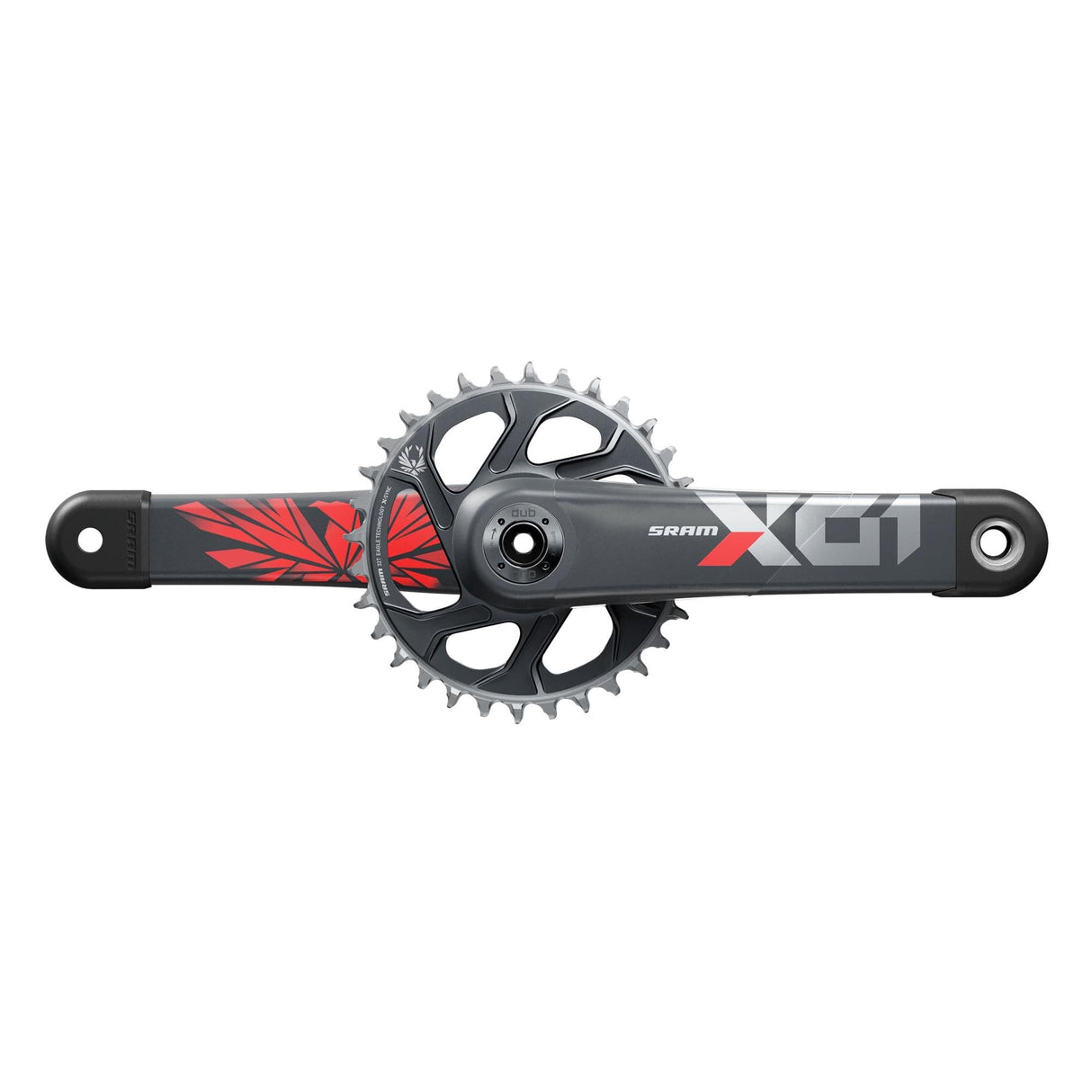 Sram Crankset X01 Eagle Boost 148 Dub 12S W Direct Mount 32T X-Sync 2 Chainring (Dub Cups/Bearings Not Included) C3: Lunar Oxy 170Mm