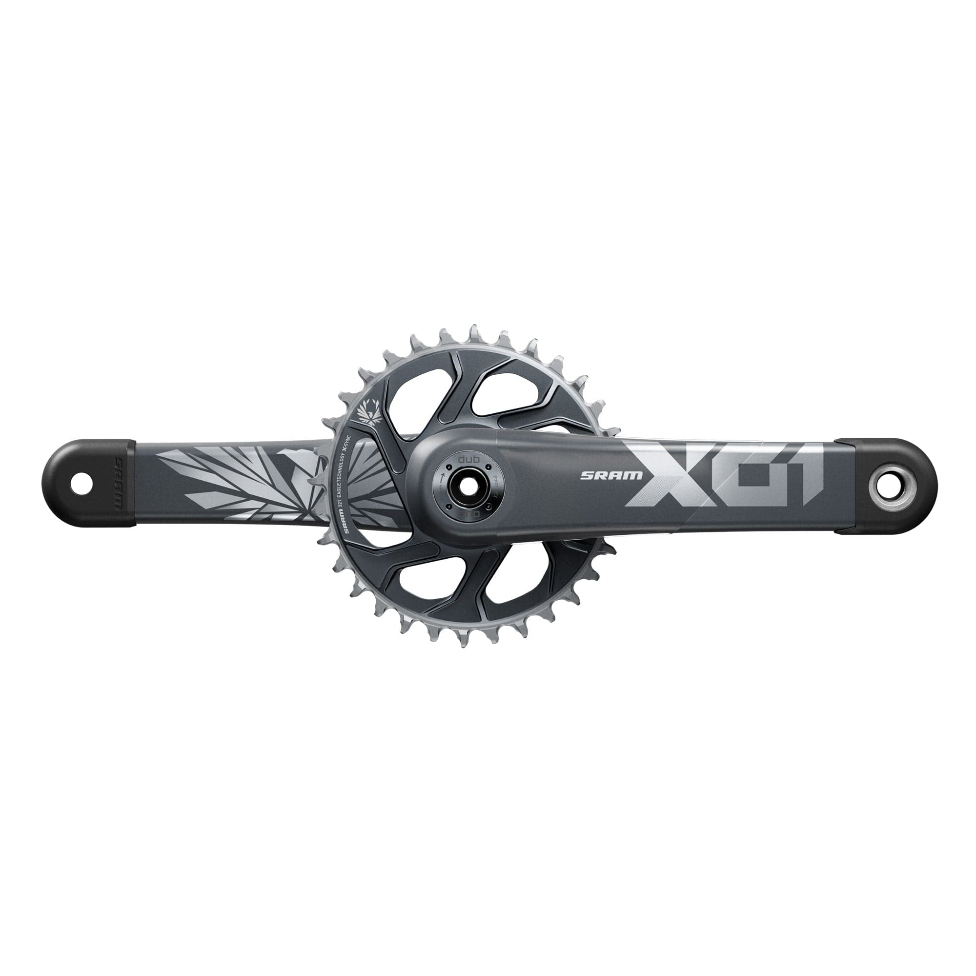 Sram Crankset X01 Eagle 55Mm Chainline Dub 12S W Direct Mount 32T X-Sync 2 Chainring (Dub Cups/Bearings Not Included) C3: Lunar/Polar 170Mm