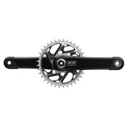 Sram Crankset Xxsl Eagle Q174 55Mm Chainline Dub Black 34T T-Type (Bb Not Included) 2022: Black 170Mm