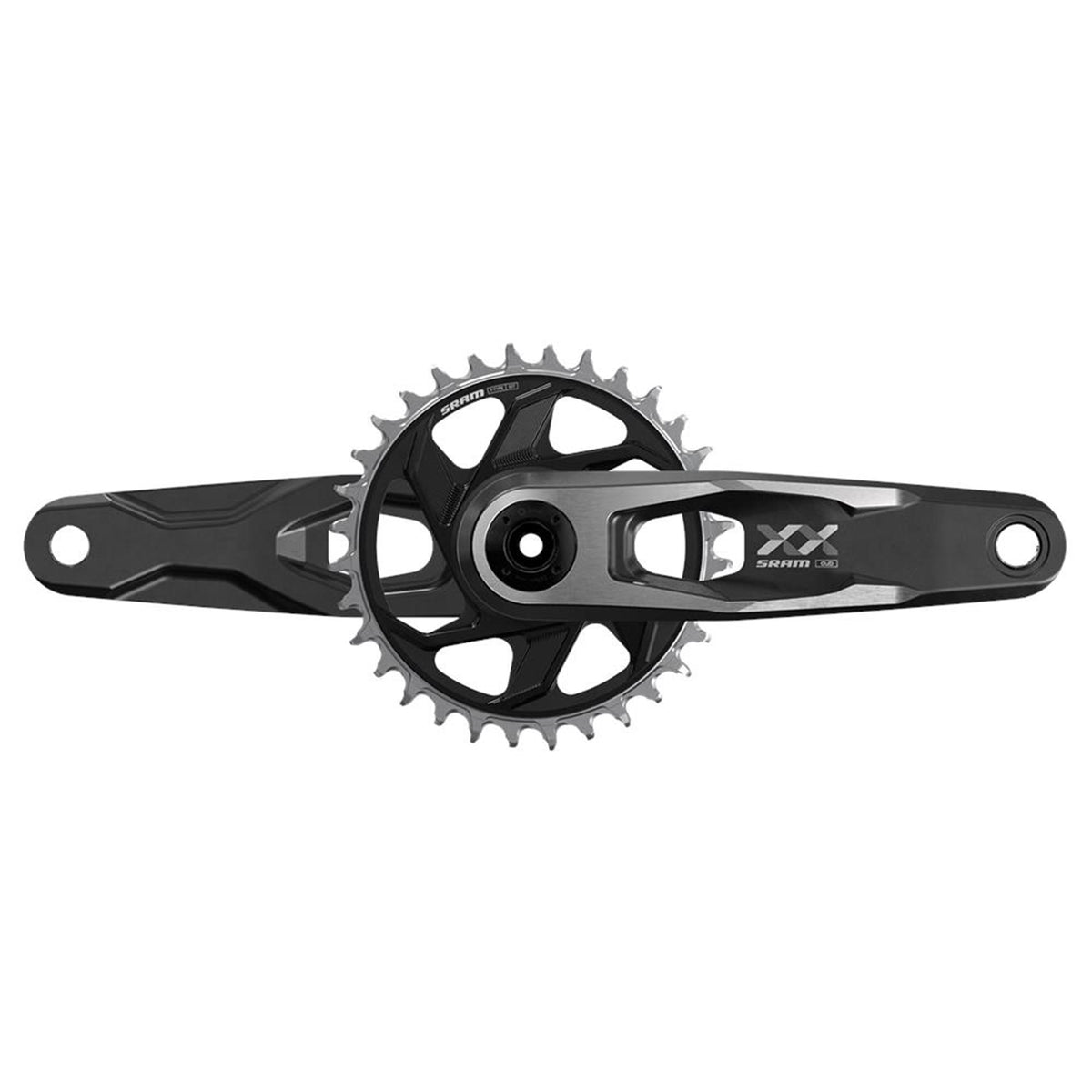 SRAM Crankset XX Downhill CL55 DUB MTB Black 34t T-Type (BB and BB DUB spacers are not included): BLACK 150MM