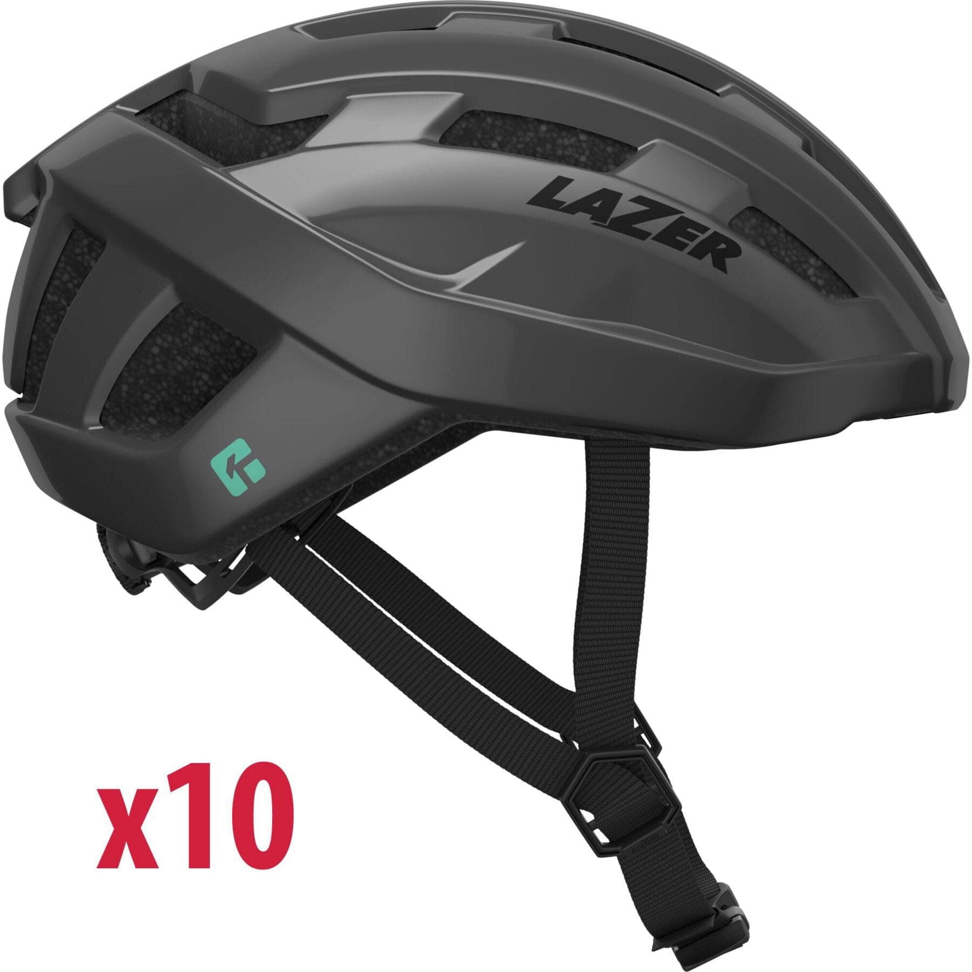 Lazer Tempo KinetiCore Helmet; Titanium; Header Card; Uni-Adult; Box of 10