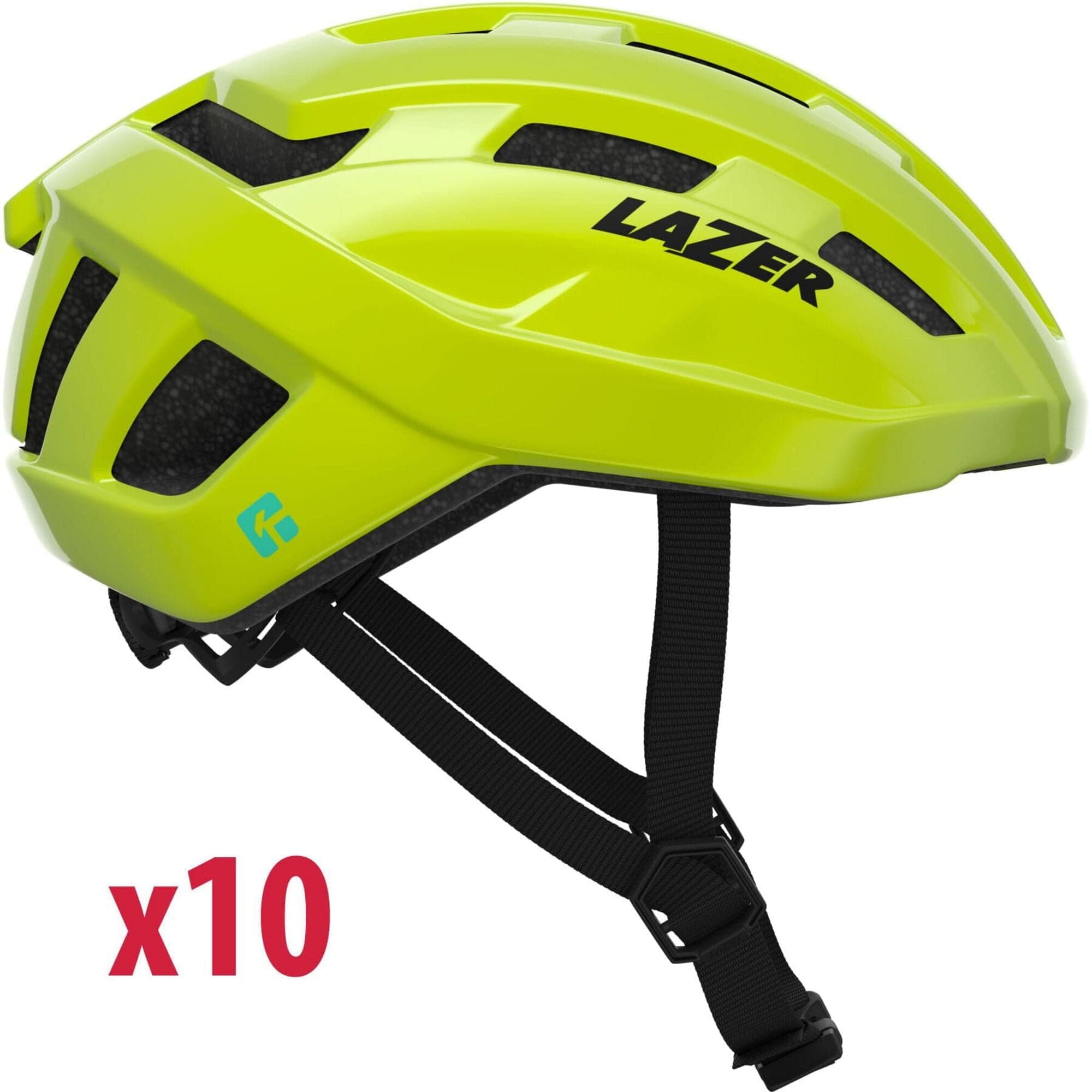 Lazer Tempo KinetiCore Helmet; Flash Yellow; Header Card; Uni-Adult; Box of 10