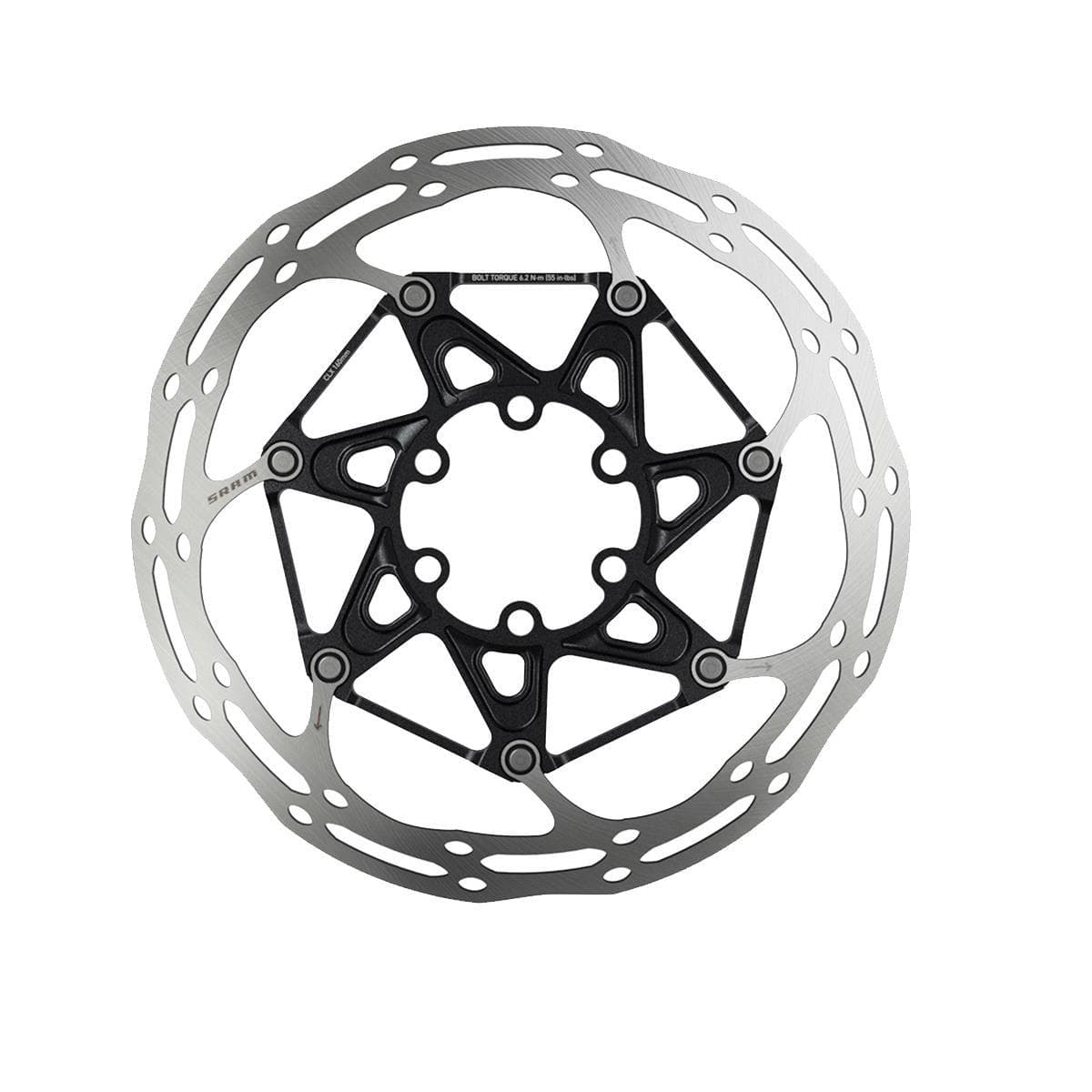 Sram Rotor Centerline 2 Piece Black (Includes Ti Sram Rotor Bolts) Rounded