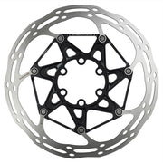 Sram Rotor Centerline 2 Piece (Includes Steel Rotor Bolts) Rounded - 6 Bolt: Black 180Mm