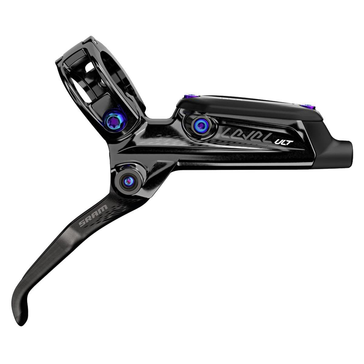 Sram Level Ultimate, Carbon Lever, Rainbow Hardware, Black With Rainbow Hardware (Includes Mmx Clamp, Rotor/Bracket Sold Separately)B1: Black 2000Mm