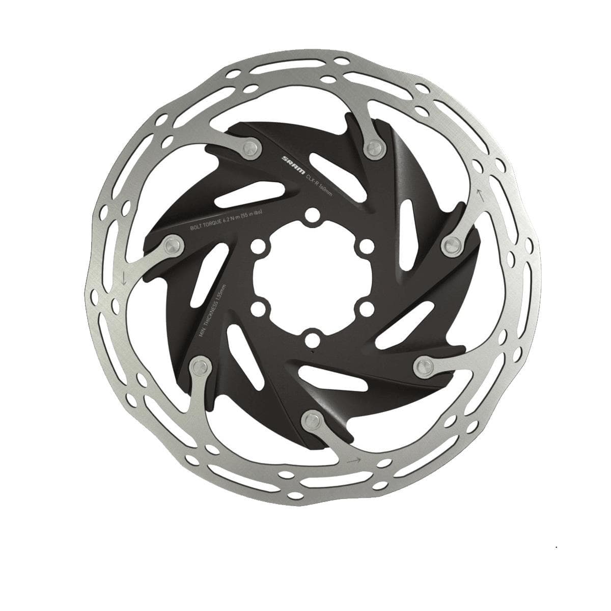 Sram Rotor Centerline X Road 2 Piece (Includes Stainless Steel Rotor Bolts) Rounded