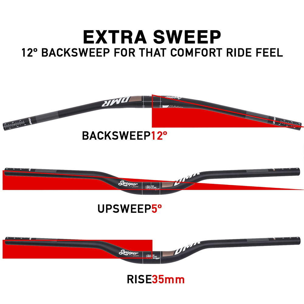 DMR - Sweeper Bar 31.8mm - 35mm rise