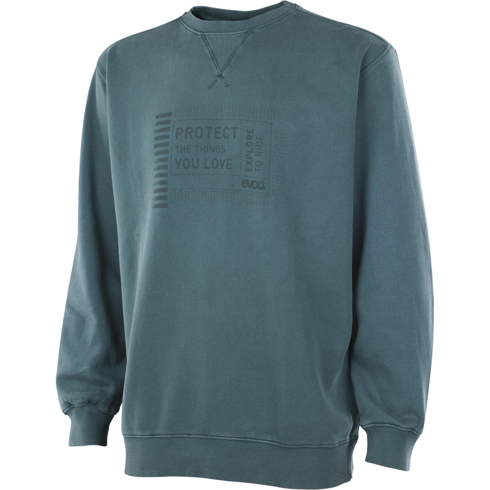 EVOC Crew Neck 2026: BOTTLE GREEN M