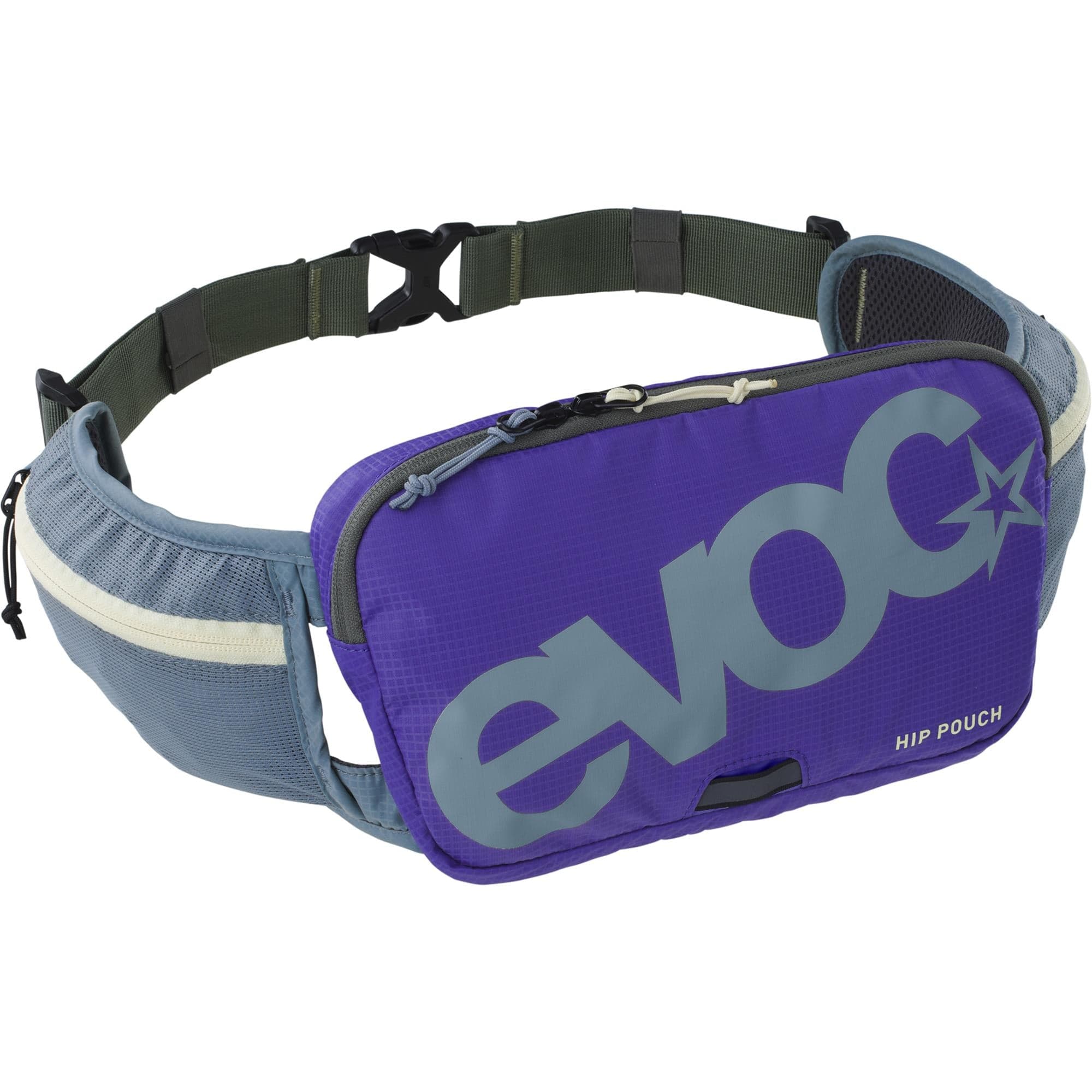 EVOC Hip Pouch 2026: STEEL/VIOLET/DARK OLIVE ONE SIZE