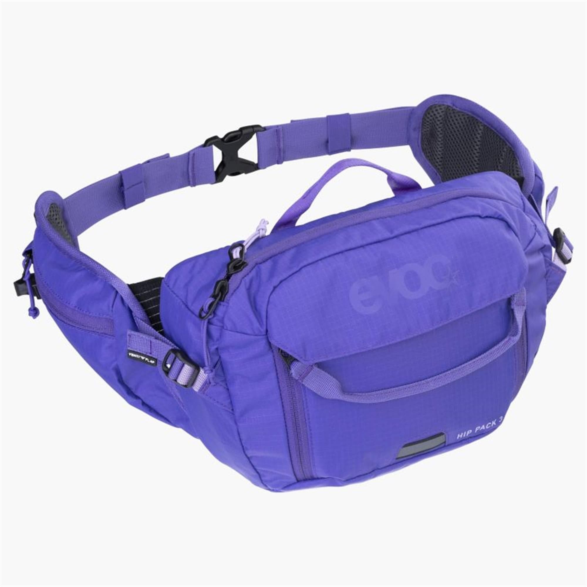EVOC Hip Pack Hydration Pack 3L + 1.5L Bladder 2025: VIOLET ONE SIZE
