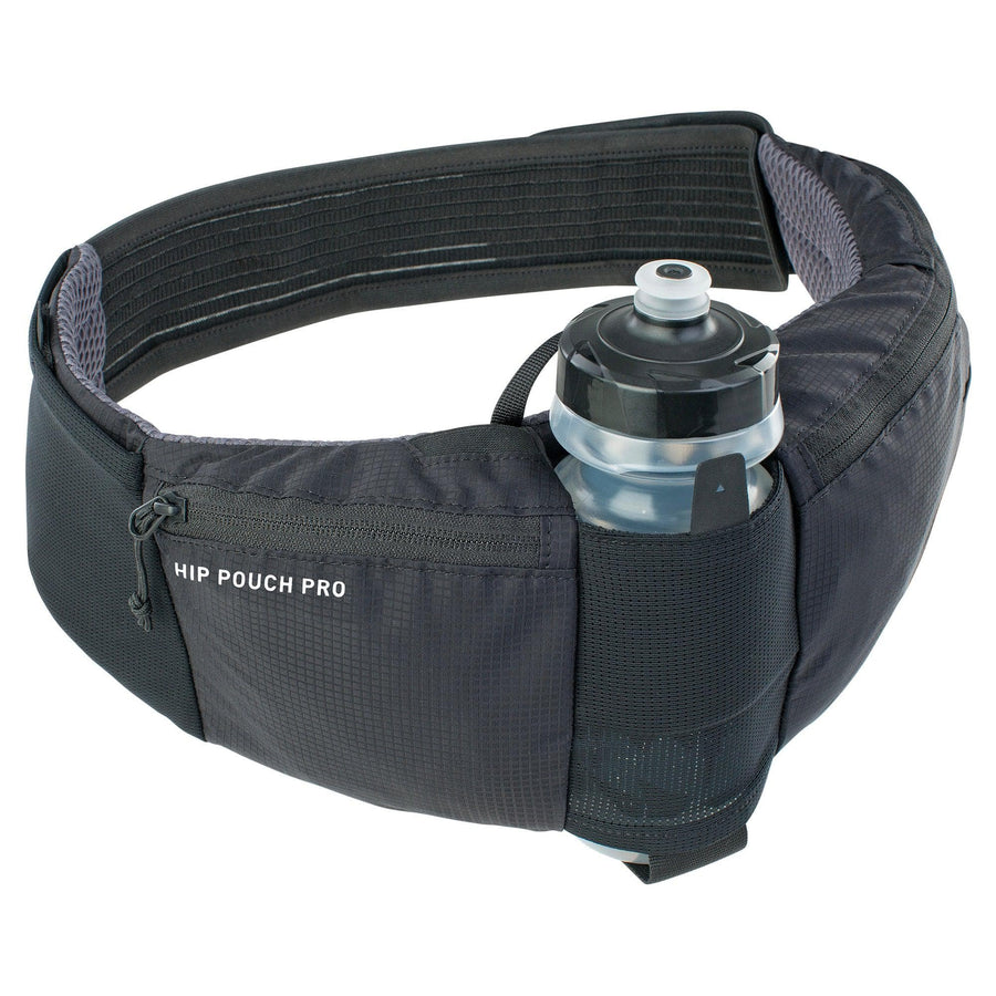 Evoc Hip Pouch Pro + Bottle 2022: Black One Size