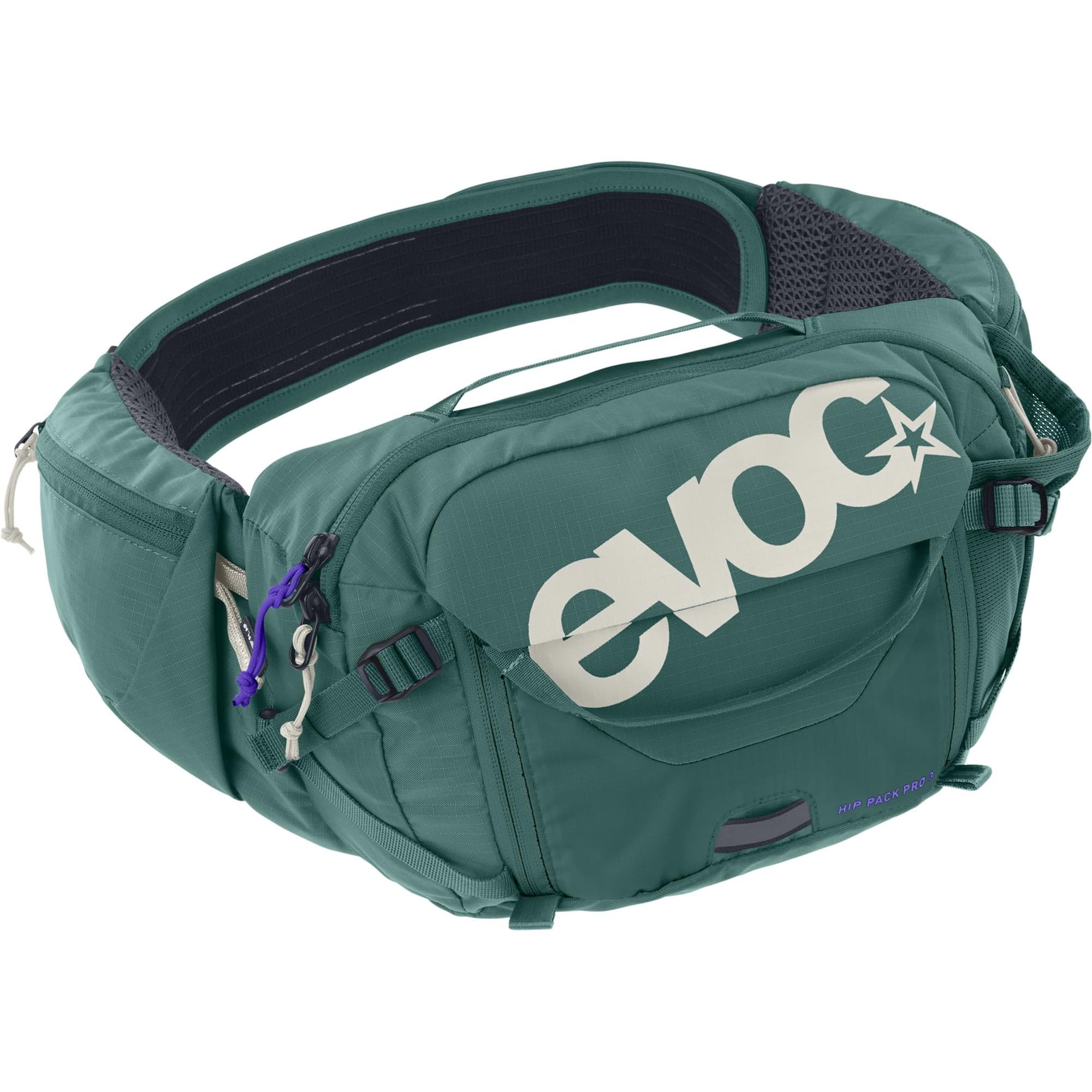 EVOC Hip Pack Pro 3 2026: BOTTLE GREEN ONE SIZE
