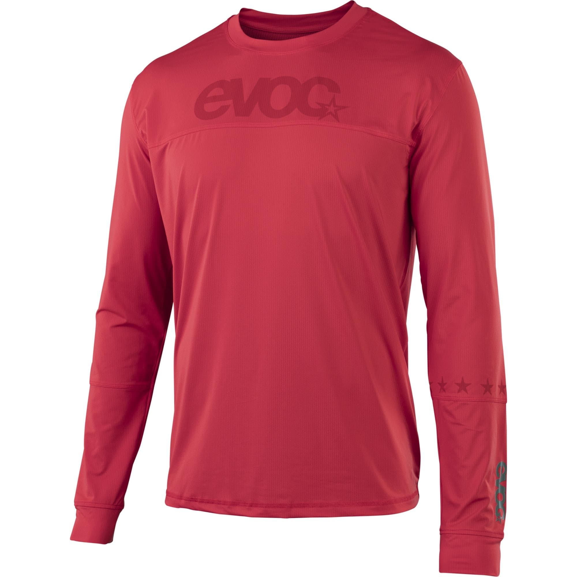EVOC Mens Long Sleeve Jersey 2026: TRUE RED M