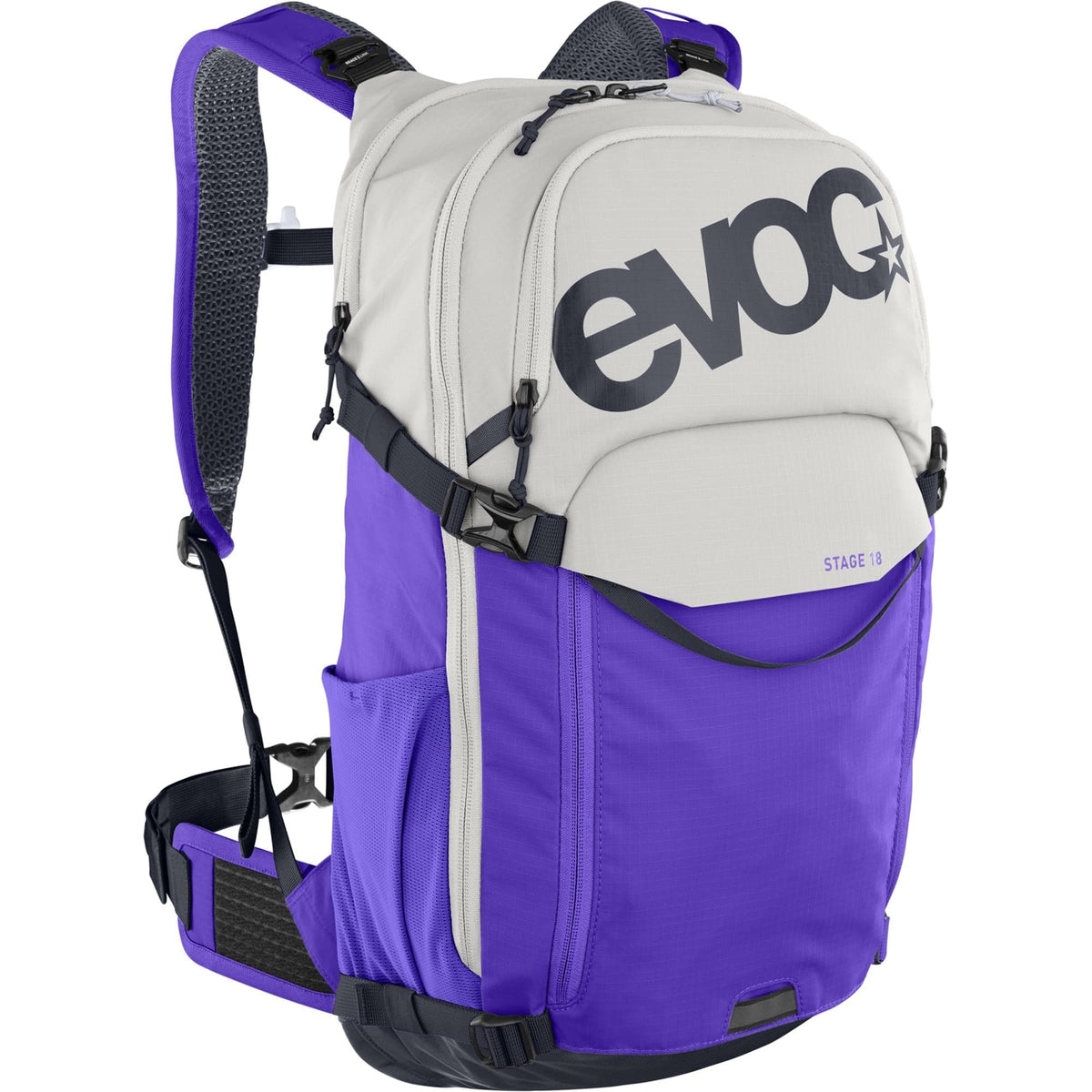 EVOC Stage 18 Bag 2026: SAND/VIOLET ONE SIZE