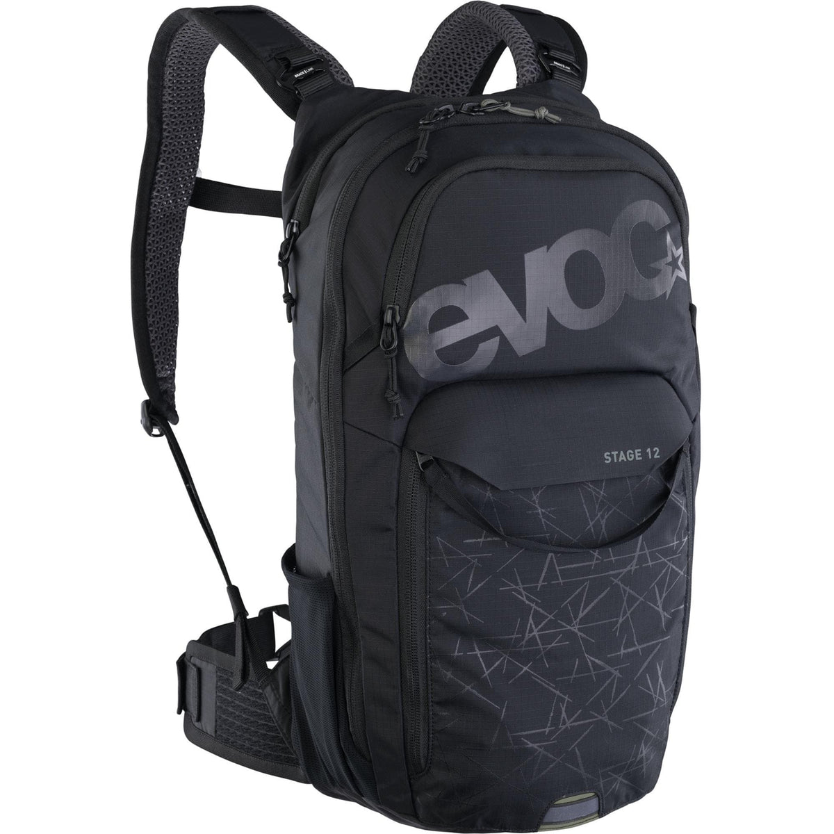 Evoc Stage 12L Performance Backpack 2024: Black 12L