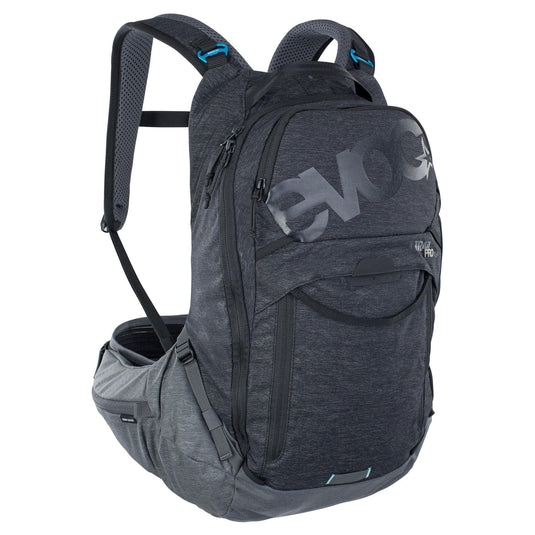 Evoc Trail Pro Protector Backpack 16L 2021: Black/Carbon Grey L/Xl