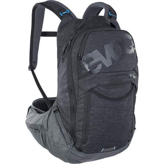 Evoc Trail Pro Protector Backpack 16L 2023: Stone/Carbon Grey S/M