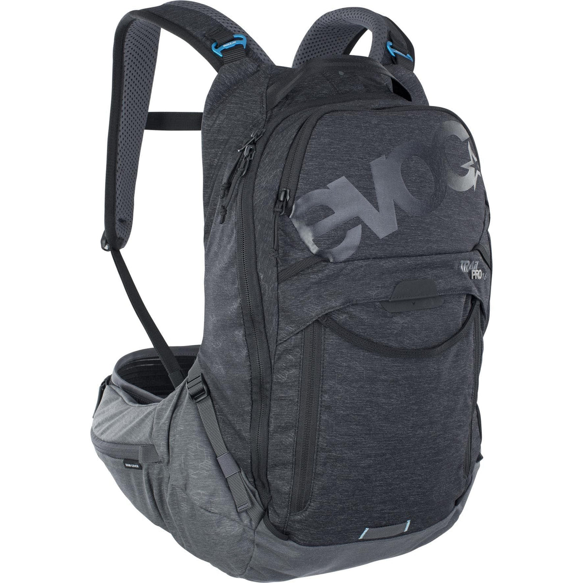 Evoc Trail Pro Protector Backpack 2023: Stone/Carbon Grey L/Xl