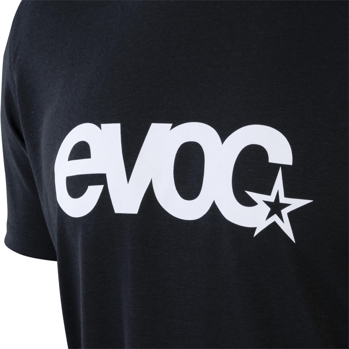 EVOC Mens Logo T Shirt 2026: BLACK/WHITE M