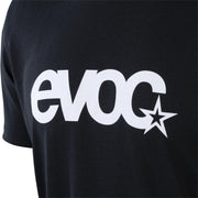 EVOC Mens Logo T Shirt 2026: BLACK/WHITE S