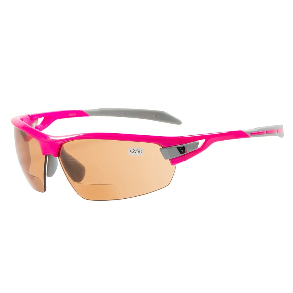 BZ Optics PHO Bi-focal Photochromic HD Lens Pink +2.50