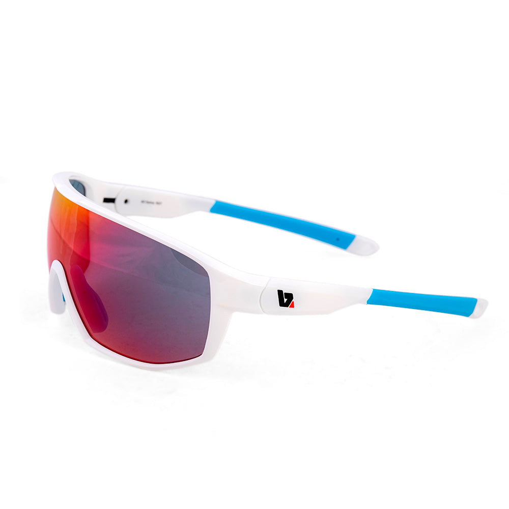 BZ Optics RST Mirrored Glasses White/Blue One Size