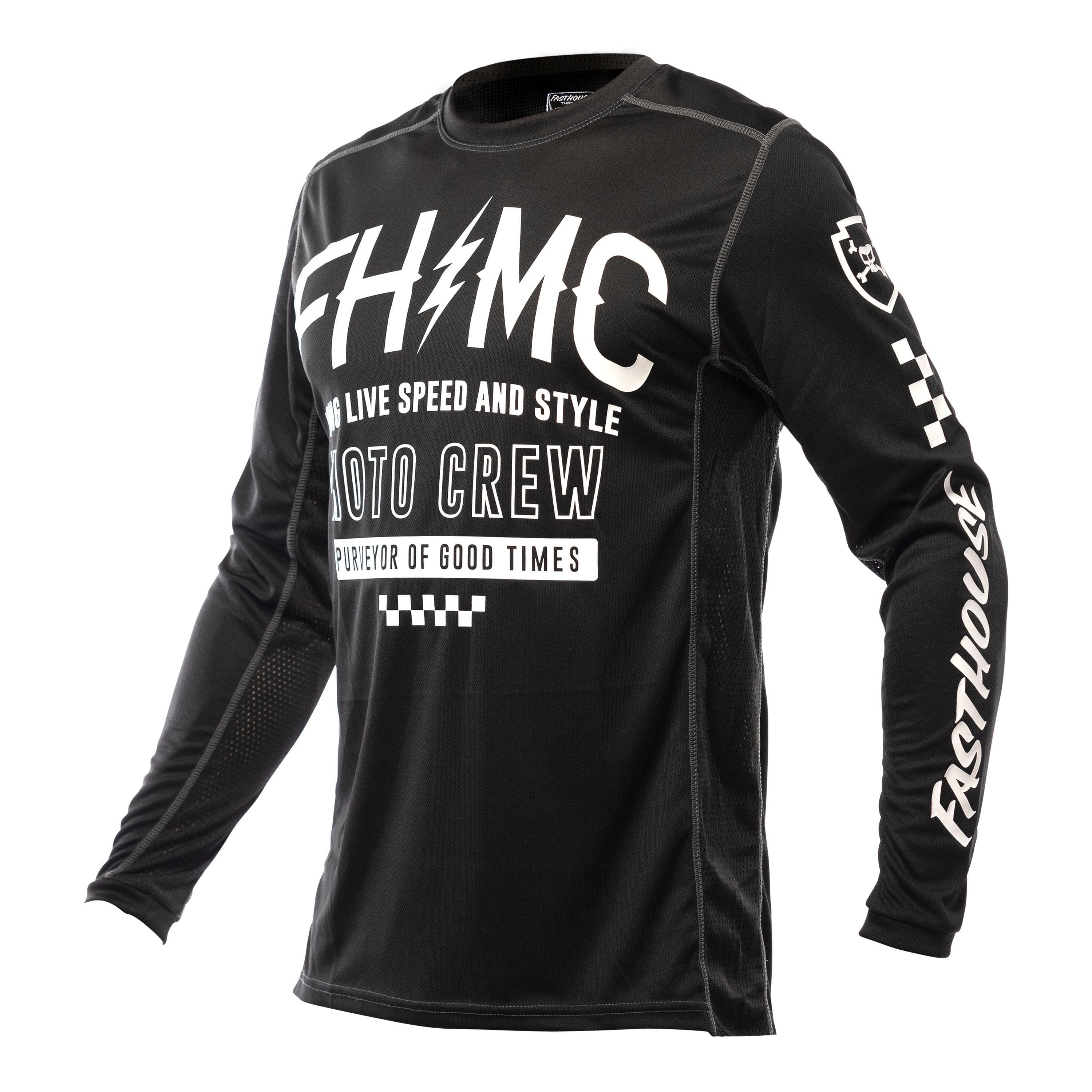 Fasthouse Grindhouse Cypher Long Sleeve Jersey 2021: Black Xl