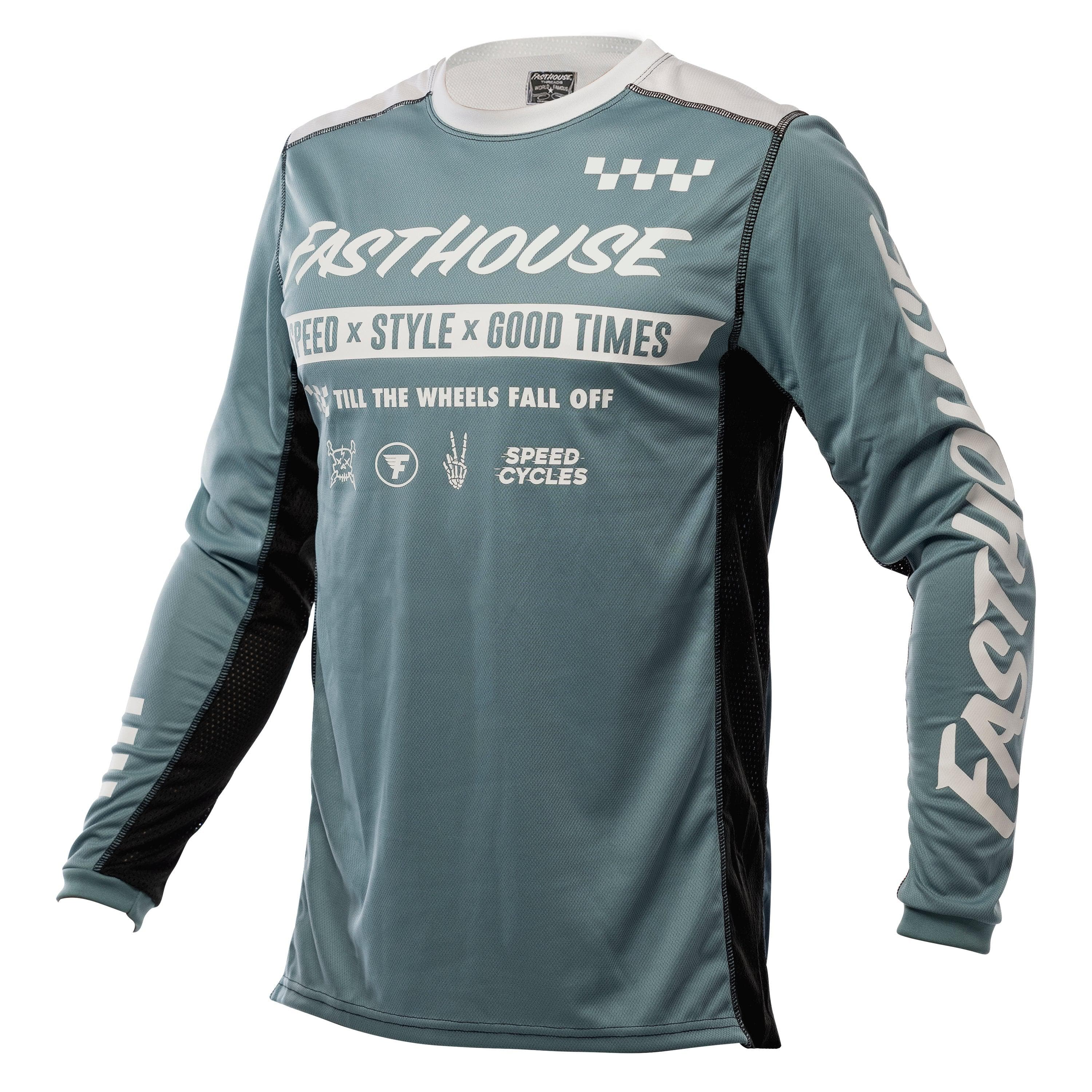 Fasthouse Grindhouse Domingo Long Sleeve Jersey 2021: Indigo Xl