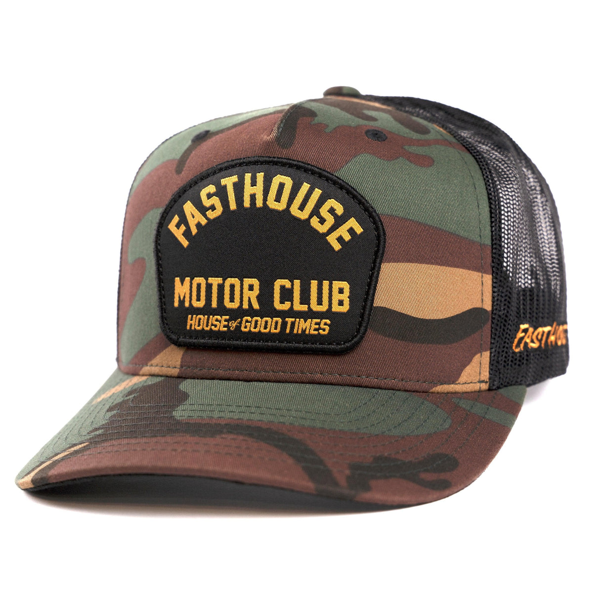 Fasthouse Brigade Hat 2022: Camo One Size