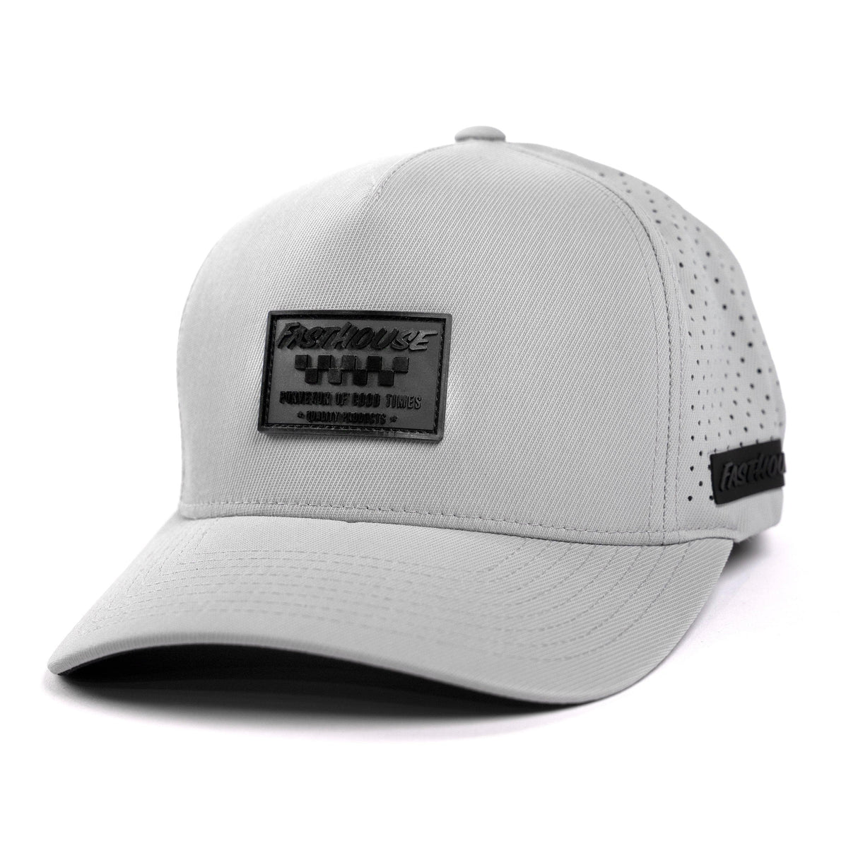 Fasthouse Dyna Hat 2022: Light Grey One Size